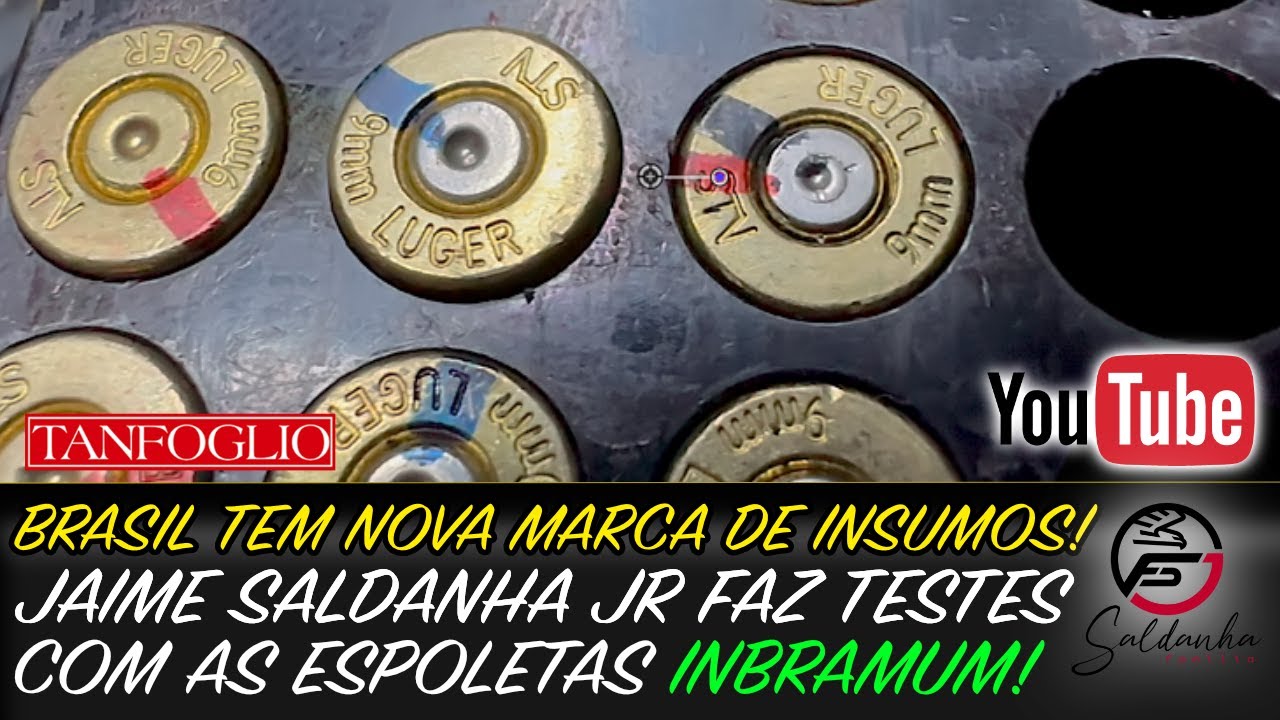 ATENÇÃO ATIRADORES!!!!  JAIME SALDANHA  TESTA NOVA MARCA DE ESPOLETAS BRASILEIRAS!!!!!