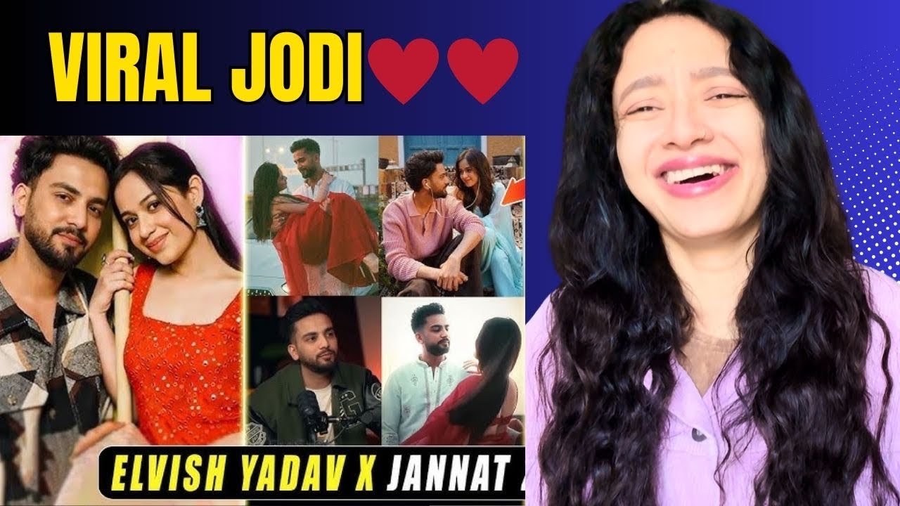 Elvish Yadav and Jannat fan edits reaction video 😍🥰 #elvishyadav #jannatzubair  #reactionvideo