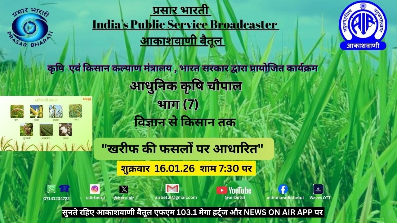 सुनिए किसानवाणी में  आधुनिक कृषि चौपाल भाग (7) विज्ञान से किसान तक 