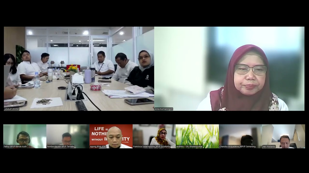 Rapat Sosialisasi Pembentukan Bursa Kerja Khusus (BKK) di wilayah BBPVP dan BPVP Kemnaker RI