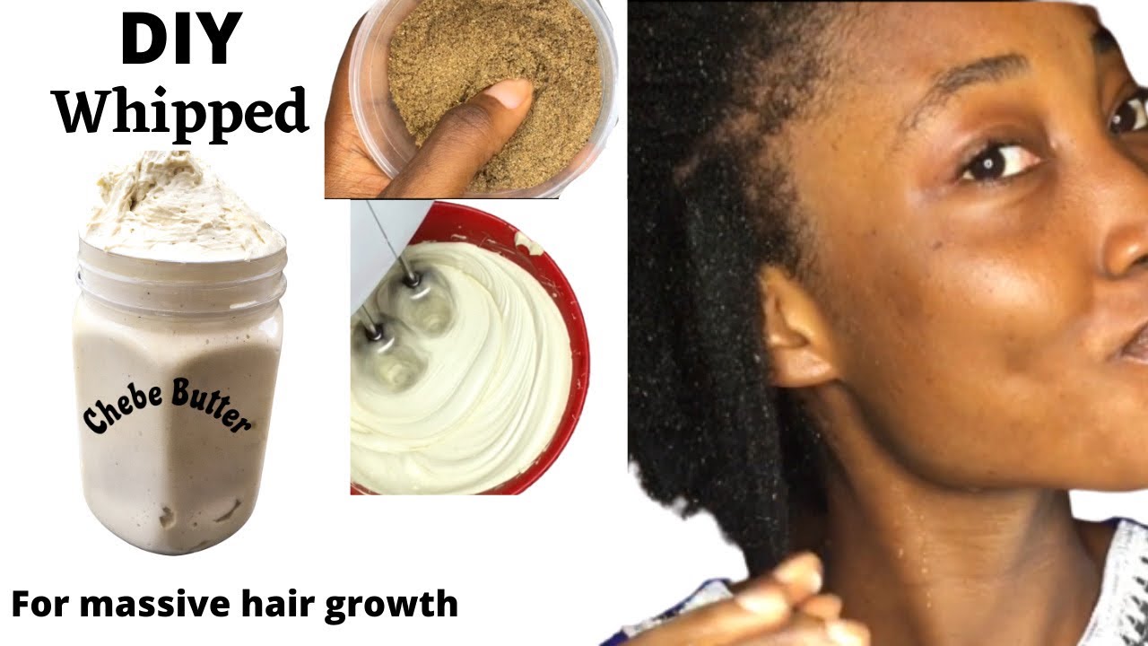 DIY WHIPPED CHEBE BUTTER FOR MASSIVE HAIR GROWTH/AYURVEDIC CHEBE BUTTER #chebepowder #chebebutter