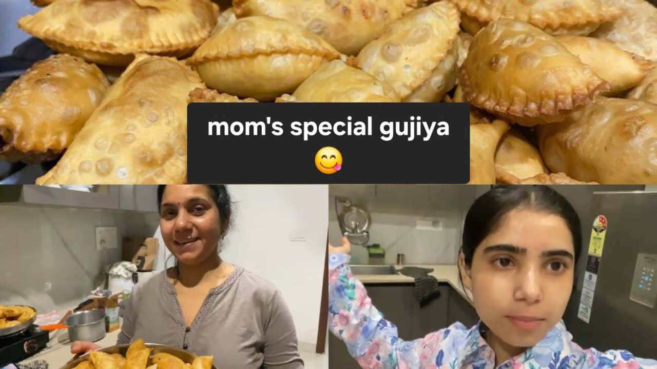 Mummy ki special gujiya 😋#tasty #holispecial #foodvlog #festivevibes #trending #youtube #vlog #love 
