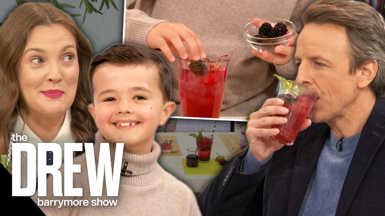 Leo Kelly Returns to Show Seth Meyers and Drew How to Make a Berry Shirley Temple