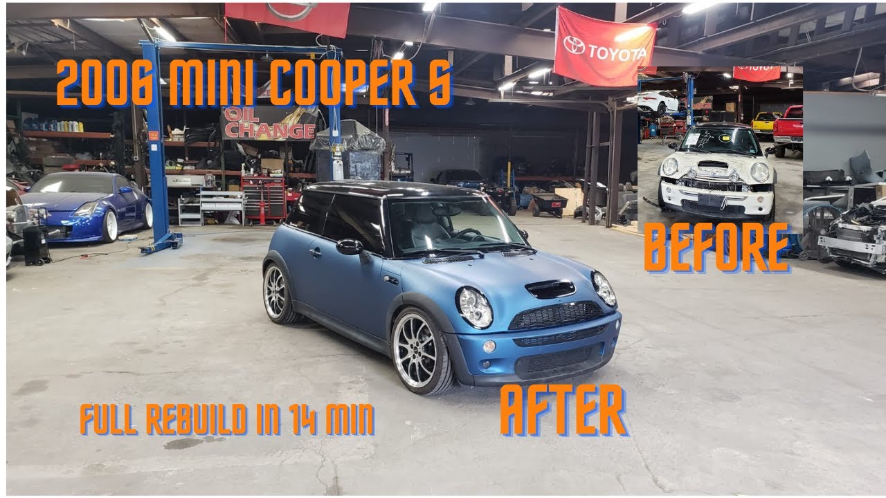 2006 Mini Cooper S Full Rebuild In 14 Min....