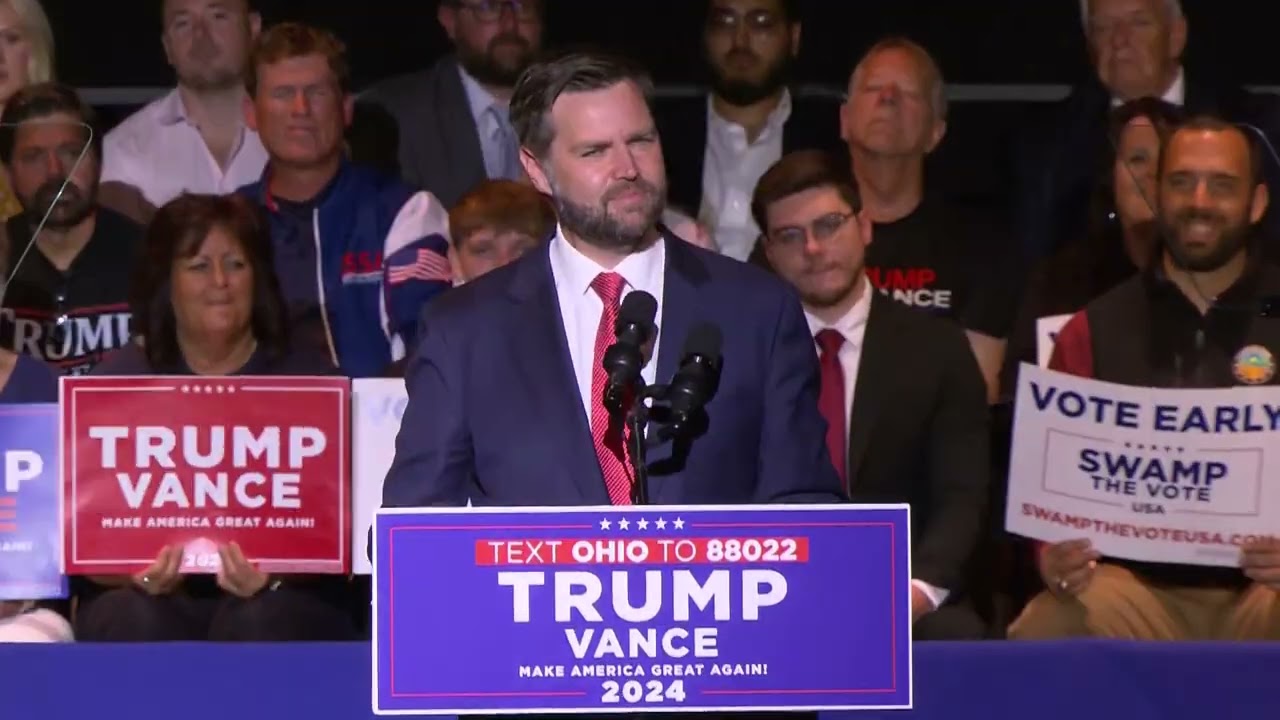 JD Vance Speaks in Hometown of Middletown, Ohio