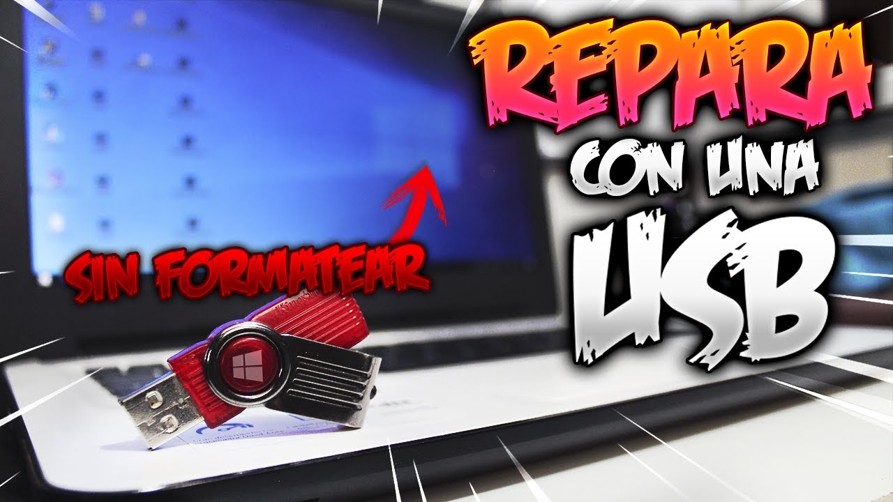 Como REPARAR Windows 10 con una USB / Memoria USB de Reparacion