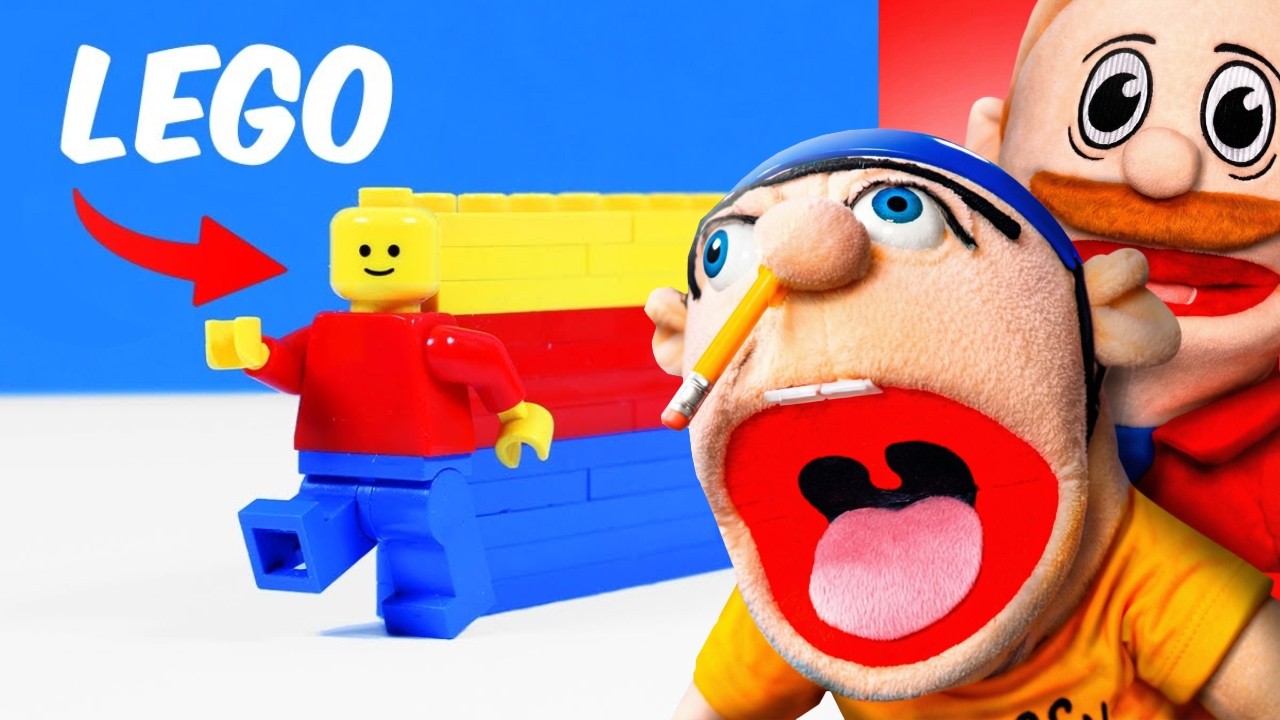 Jeffy and Marvin React To CRAZY LEGO Animations!