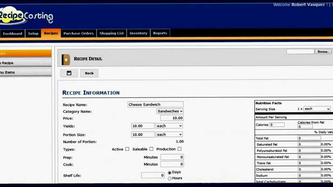 How to calculate menu and recipe costs