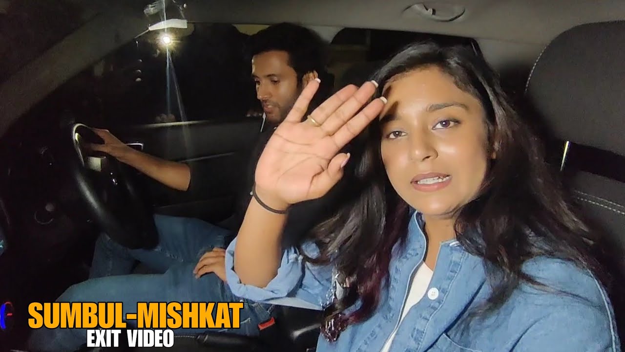Sumbul Touqeer And Mishkat Varma Leave After Adhvik Mahajan Birthday Party