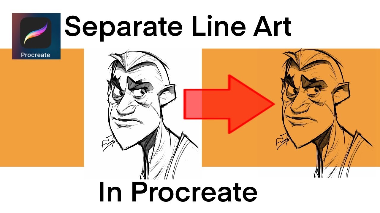 How to separate Line Art in procreate