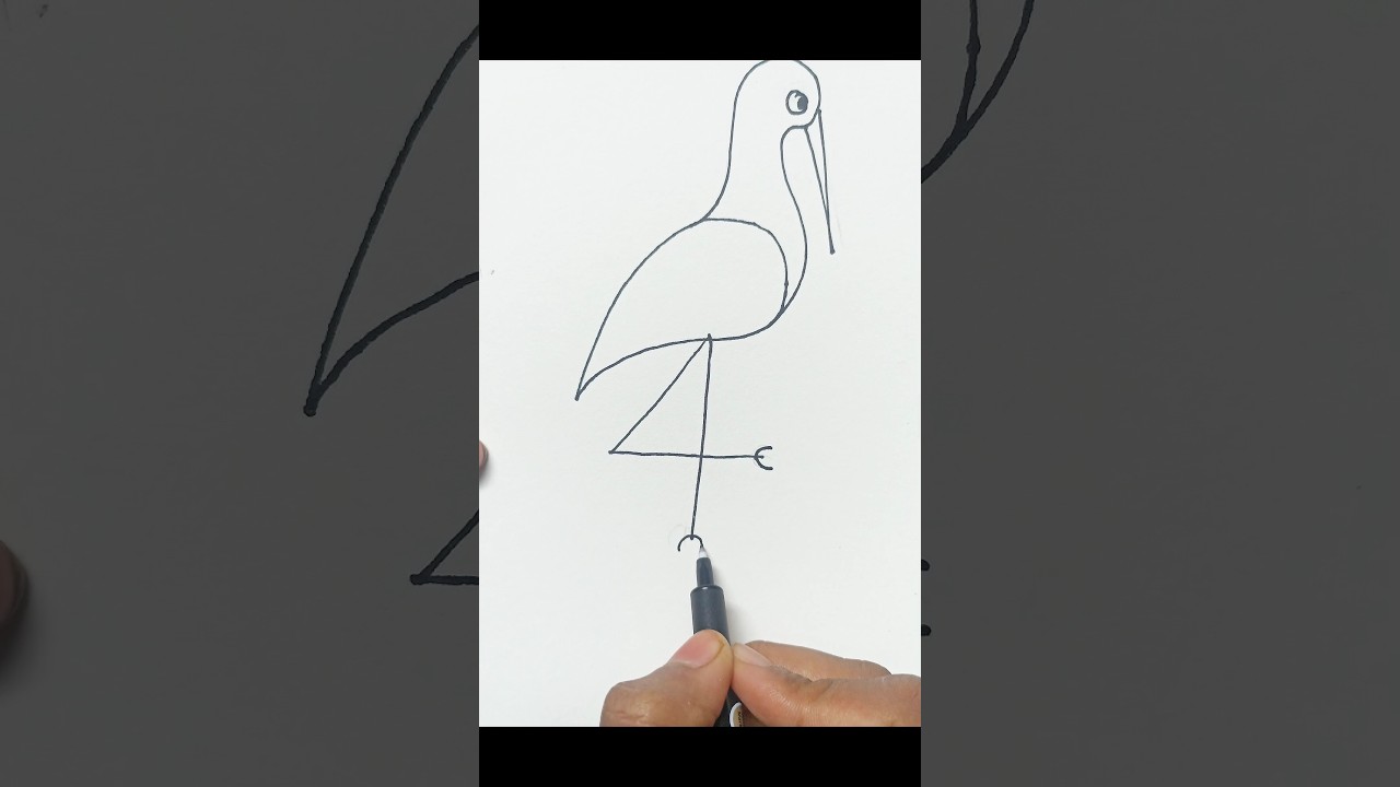 pencil drawing🔥😍 easy drawing for kids#birds#drawing #shortsfeed #shorts #kids