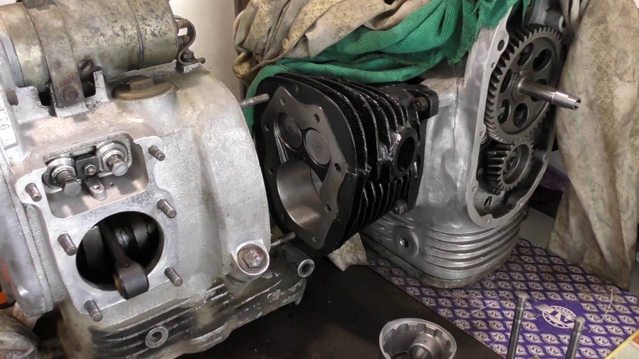 Ч 15   Мотоцикл из запчастей.Ремонт двигателя К-750 ( М-72 )