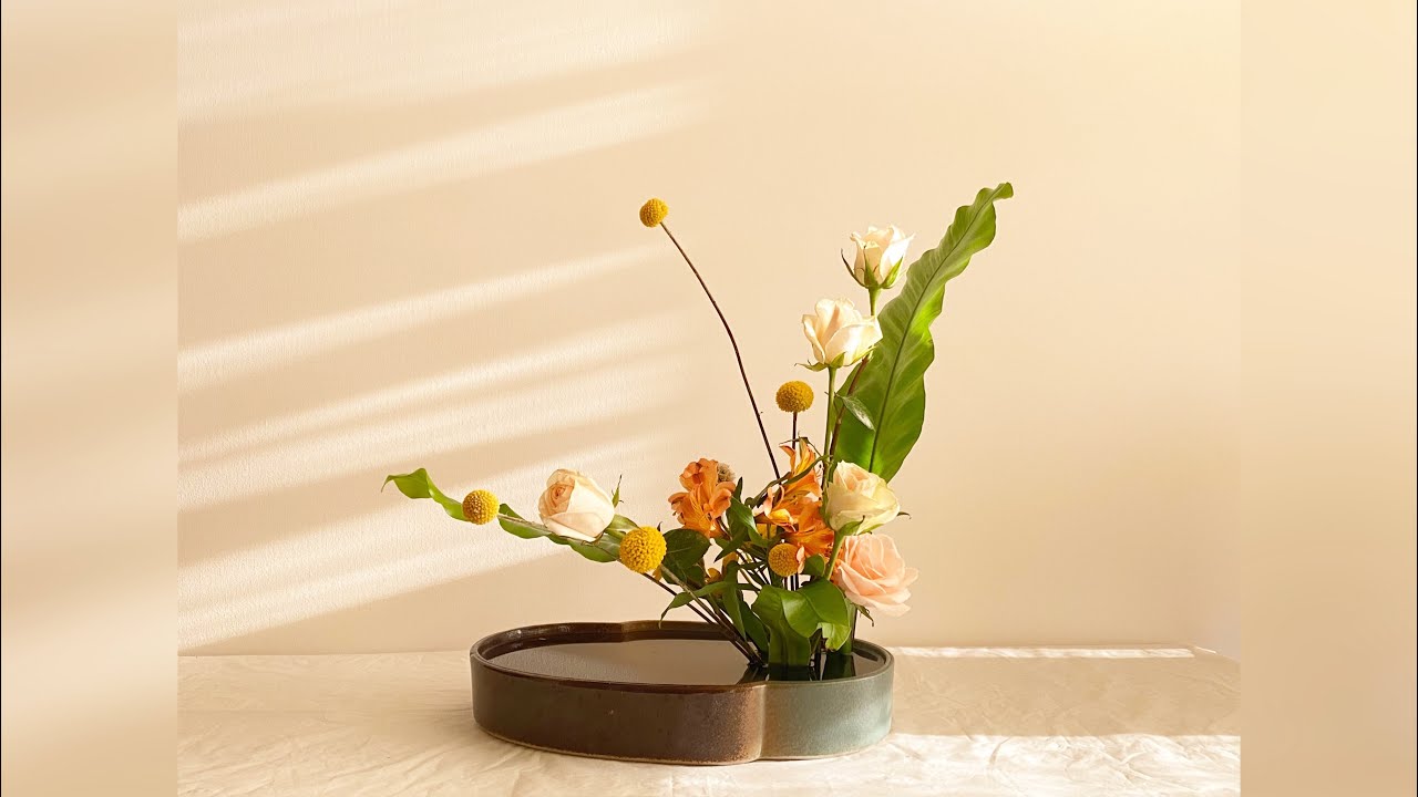 池坊花道 盛花 插法示範 Ikebana Ikinobo MORIBANA - Japanese art of floral   arrangement［Milly老師花藝展示］