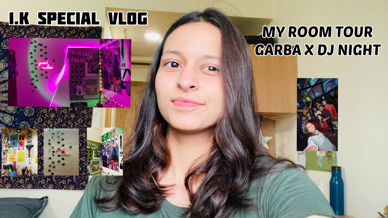 1k Special |My Room Tour| Garba X Dj Night MUJ|  #hostel #roomtour #manipaluniversity #jaipur #viral