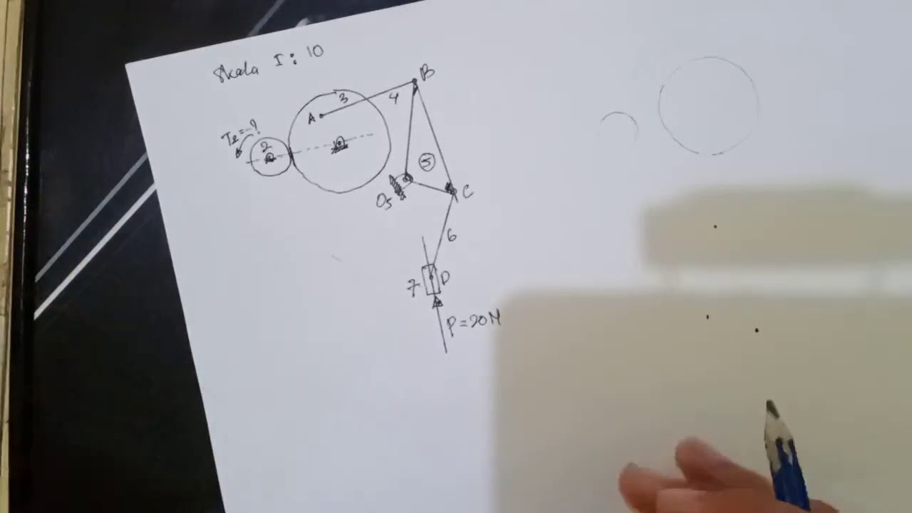 Contoh soal dinamika teknik-gaya statik dalam mesin part 5