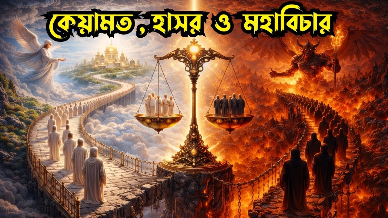কেয়ামতের ভয়াবহ বর্ণনা | হাশরের ময়দান থেকে পুলসিরাত | Keyamot, Hashor, Pul Sirat |