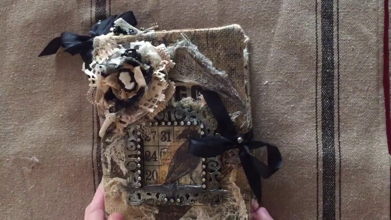 Victorian Macabre Junk Journal Flip Thru. (SOLD. Thank You)