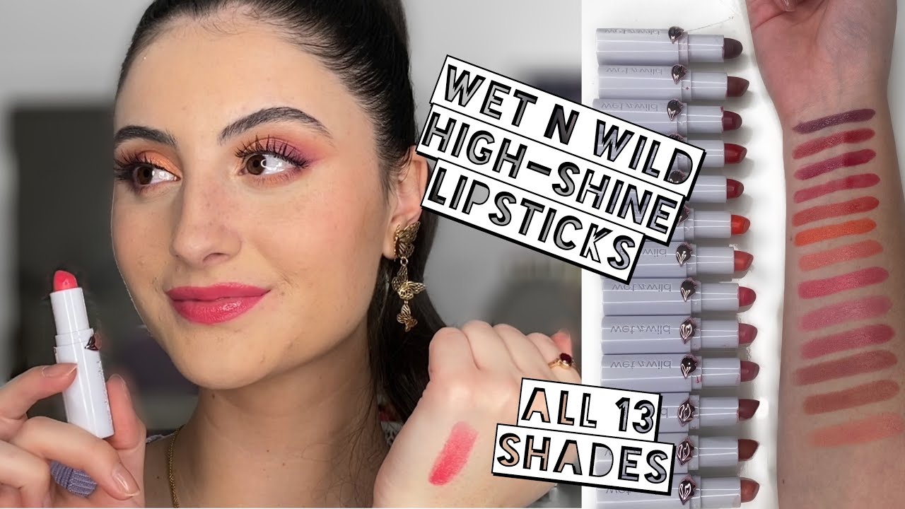 Помады Wet N Wild Mega Last High-Shine | Свотчи для губ + обзор