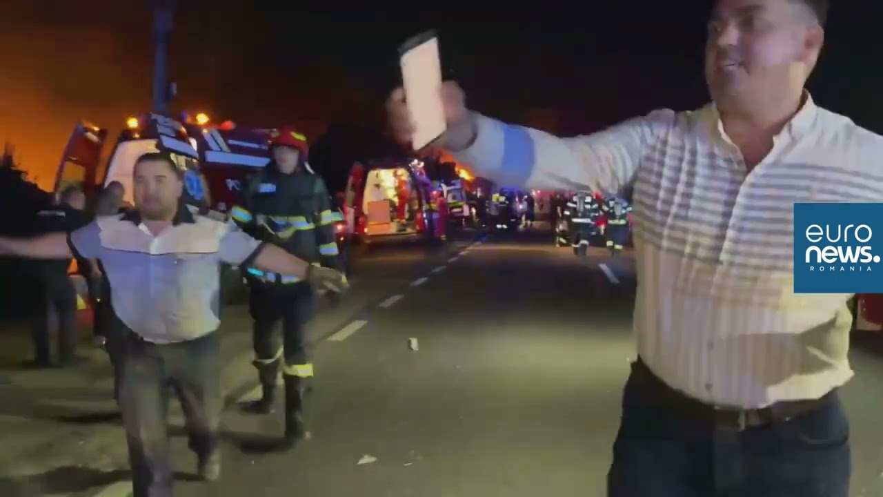 Filmul exploziilor de la Crevedia. 57 de persoane rănite, printre care 40 de salvatori