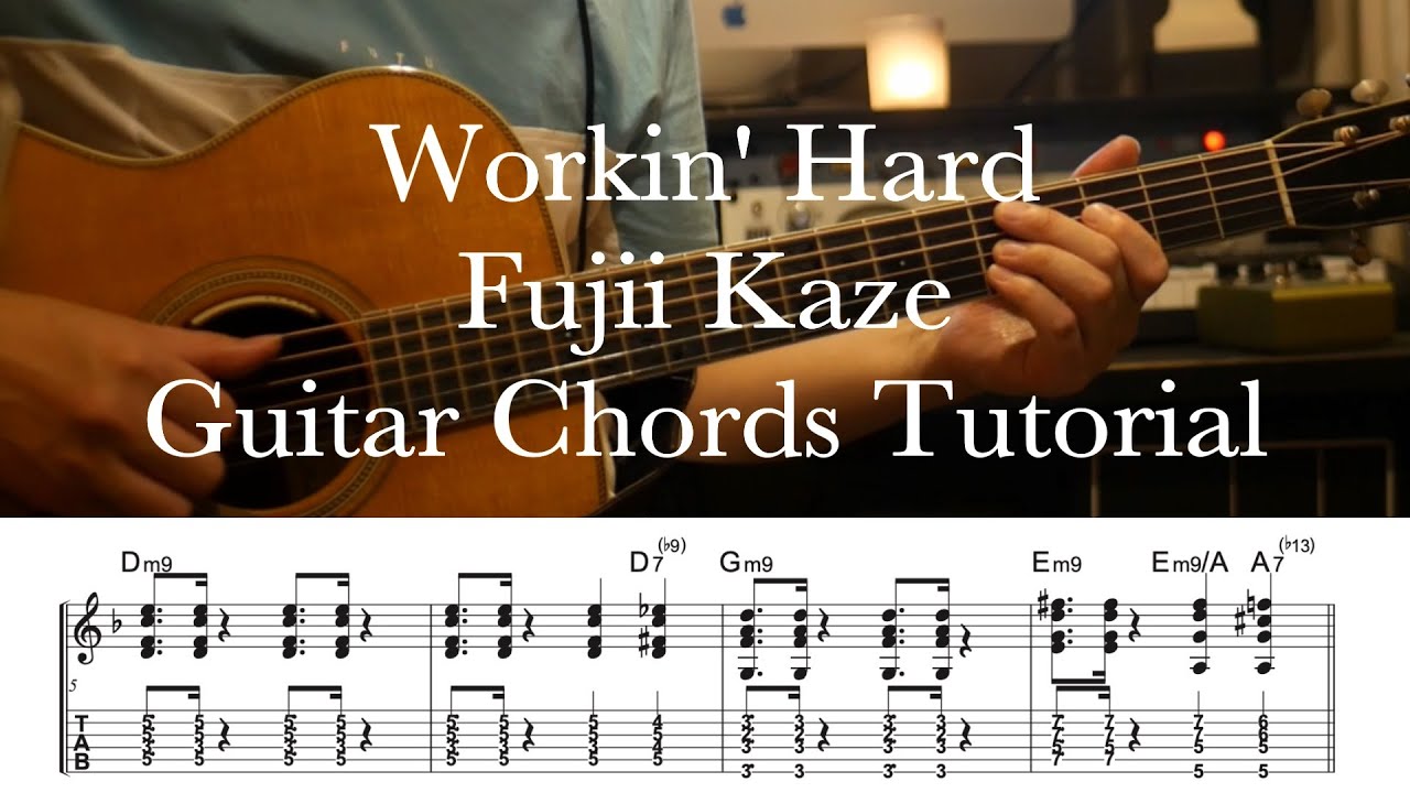 Workin’ Hard- Fujii Kaze Guitar Chords Tutorial （藤井風) #tab #lesson #acousticguitar #cover #ギター #コード
