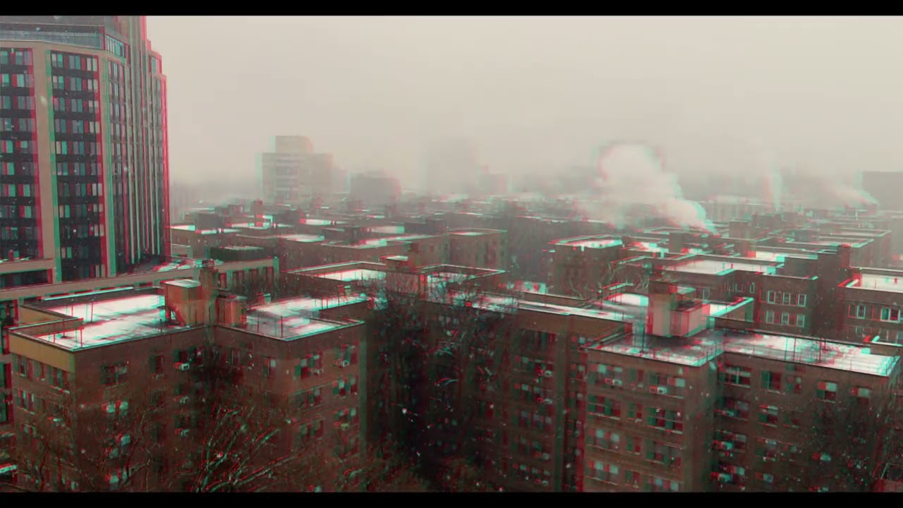 Anaglyph Snowy Sunday Morning - Queens 1/18/26 - Red Cyan Glasses