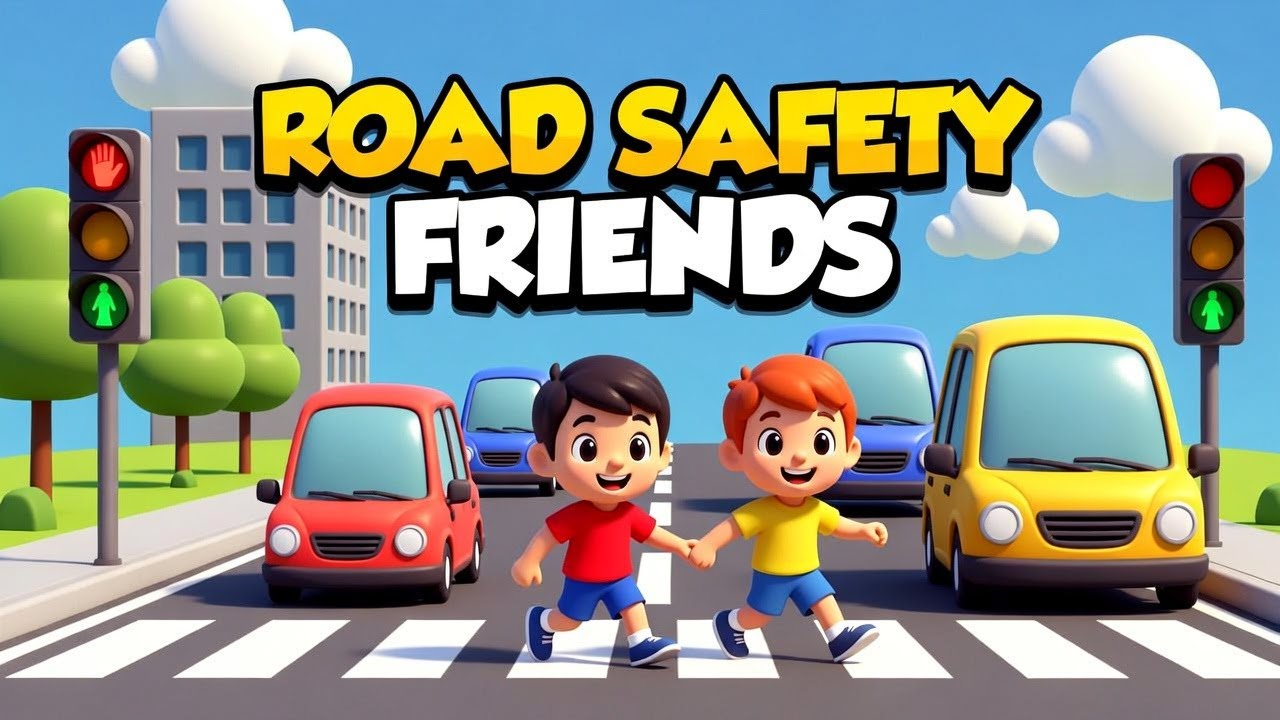 Road Safety Rules for Kids 🛑 | Fun Safety Rhyme | Kids Learning
