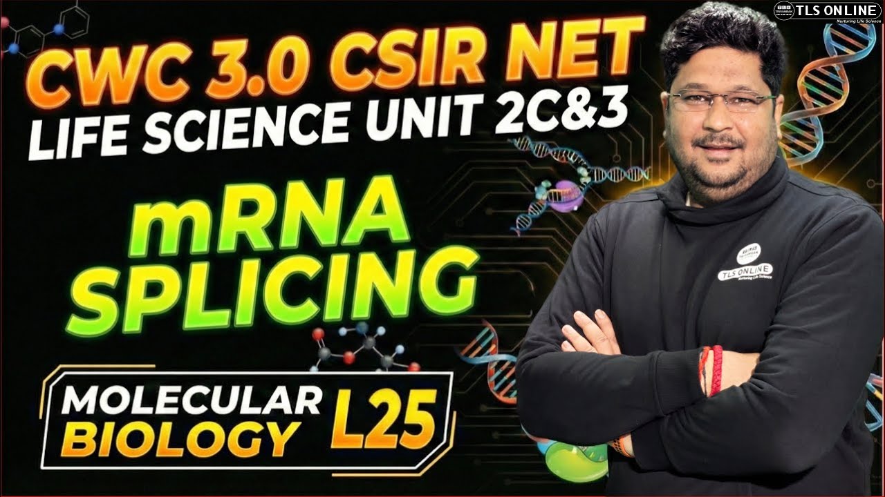 𝐦𝐑𝐍𝐀 𝐒𝐩𝐥𝐢𝐜𝐢𝐧𝐠 𝐌𝐞𝐜𝐡𝐚𝐧𝐢𝐬𝐦 | 𝐂𝐒𝐈𝐑 𝐍𝐄𝐓 𝐋𝐢𝐟𝐞 𝐒𝐜𝐢𝐞𝐧𝐜𝐞 𝐔𝐧𝐢𝐭 𝟐𝐂&𝟑 | 𝐌𝐨𝐥𝐞𝐜𝐮𝐥𝐚𝐫 𝐁𝐢𝐨𝐥𝐨𝐠𝐲 𝐋𝟐𝟓 | 𝐂𝐖𝐂 𝟑.𝟎