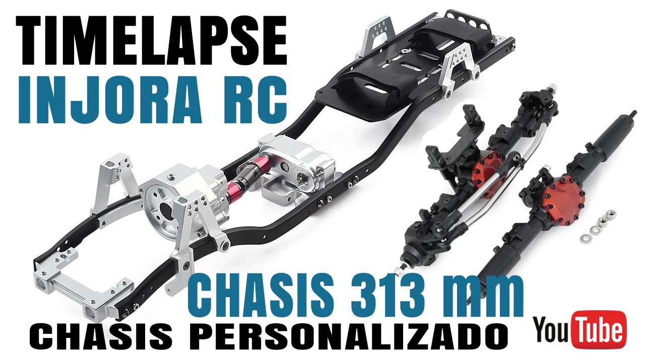How to assemble INJORA Chassis. Customized with metal parts.  Timelapse: