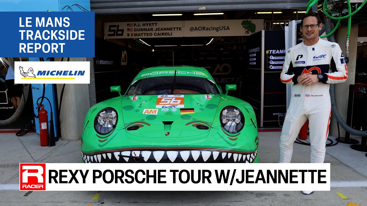 Репортаж с трассы Ле-Мана: «Rexy» 911 RSR с Гуннаром Жаннетом представлен компанией Michelin