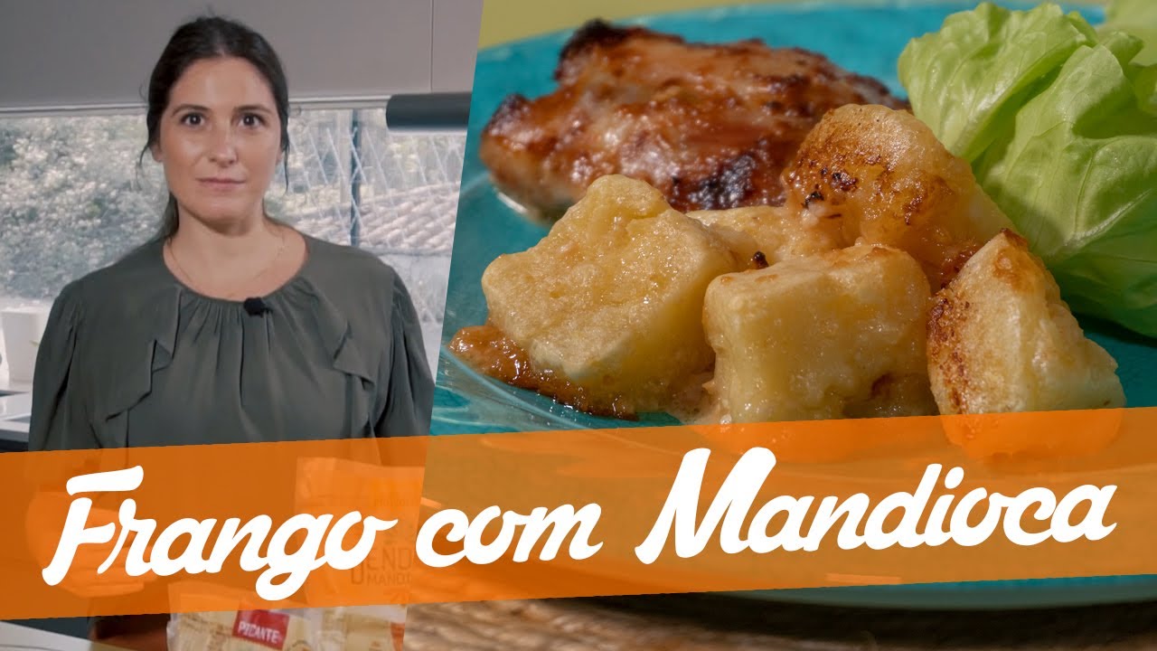 FRANGO ASSADO COM MANDIOCA - Carol Fiorentino