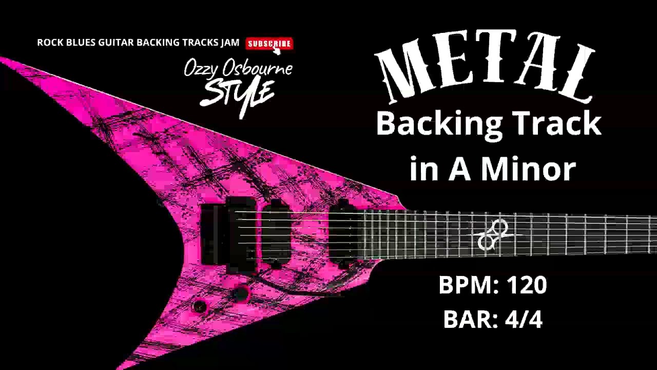 Metal Backing Track in Am 120 BPM 𝙊𝙯𝙯𝙮 𝙊𝙨𝙗𝙤𝙪𝙧𝙣𝙚 𝙎𝙩𝙮𝙡𝙚