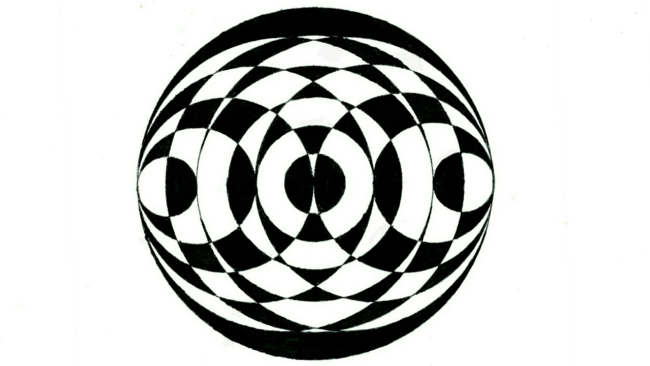 TRIPPY Geometrical Circles! | Art Tutorial step by step #DreoMandalaSeries #AlwaysGeoDreo
