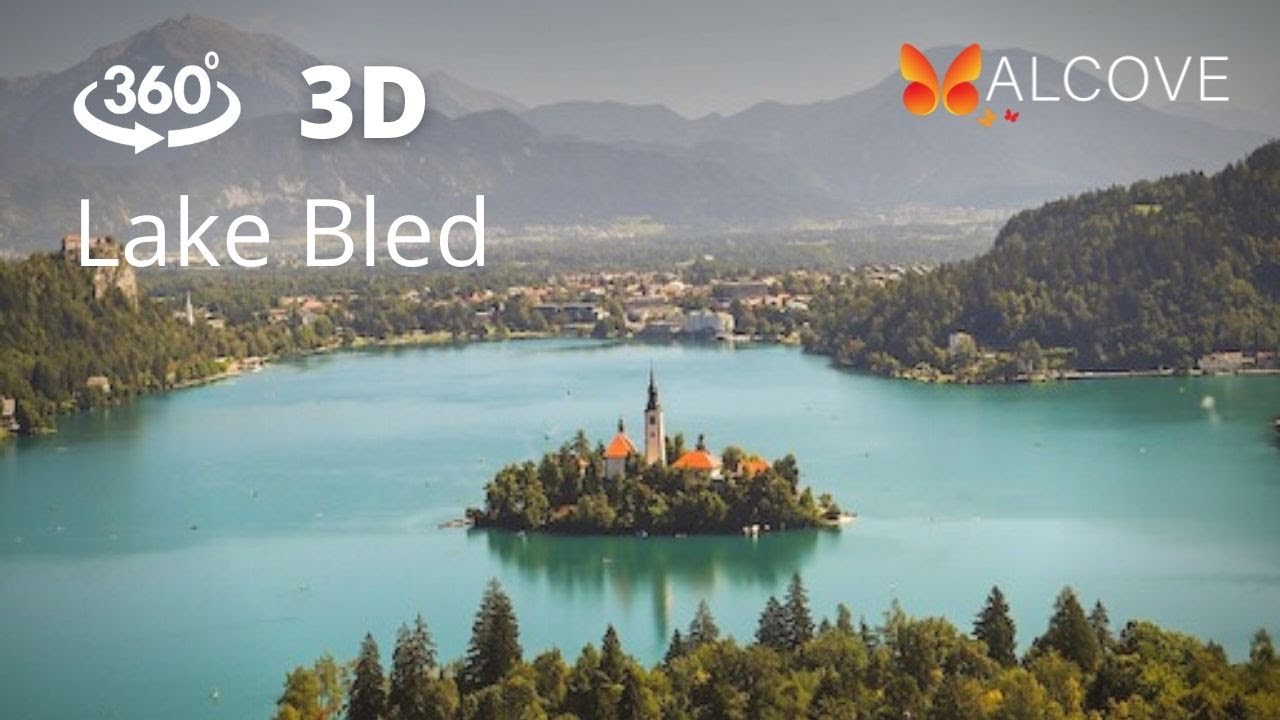 360 3D LAKE BLED, SLOVENIA - Guided Tour Virtual Travel 4K, full series on Alcove VR for Meta Quest