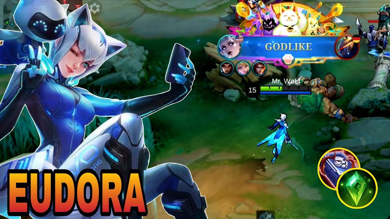 I GOT 18 KILLS WITH THIS BUILD ON EUDORA REVAMP! LIMITED SKIN GAMEPLAY | Mobile Legends