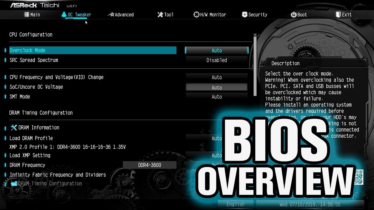 ASRock X570 Taichi BIOS Overview