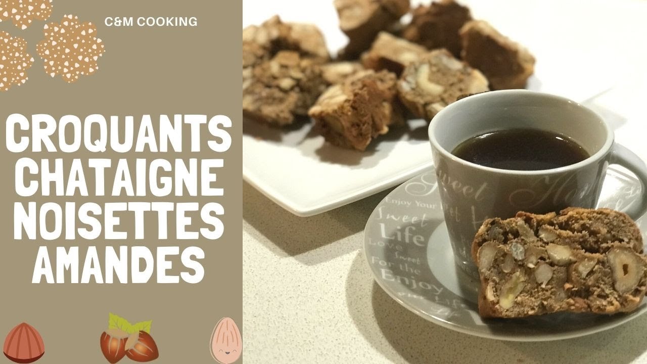Délicieuse recette de croquants chataigne amandes noisettes - Sans gluten