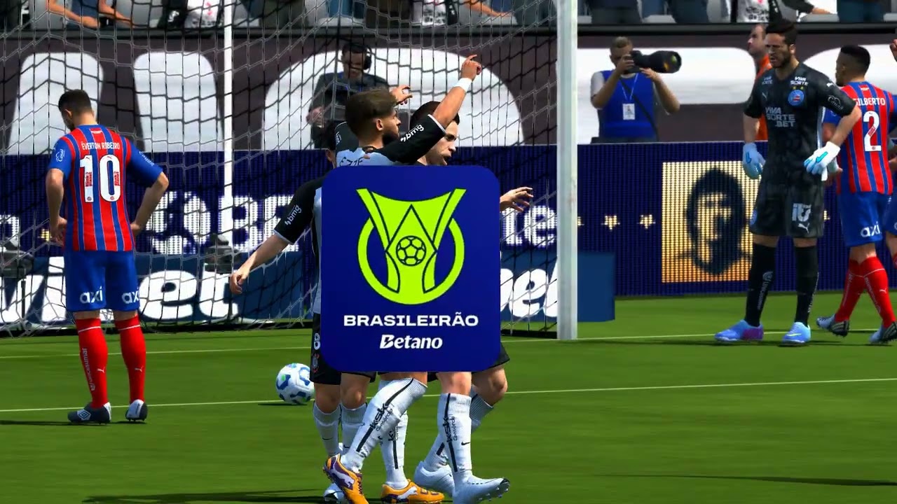 GAMEPLAY BRASILEIRÃO 2026 CORINTINHAS X BAHIA - FIFA 14 PC