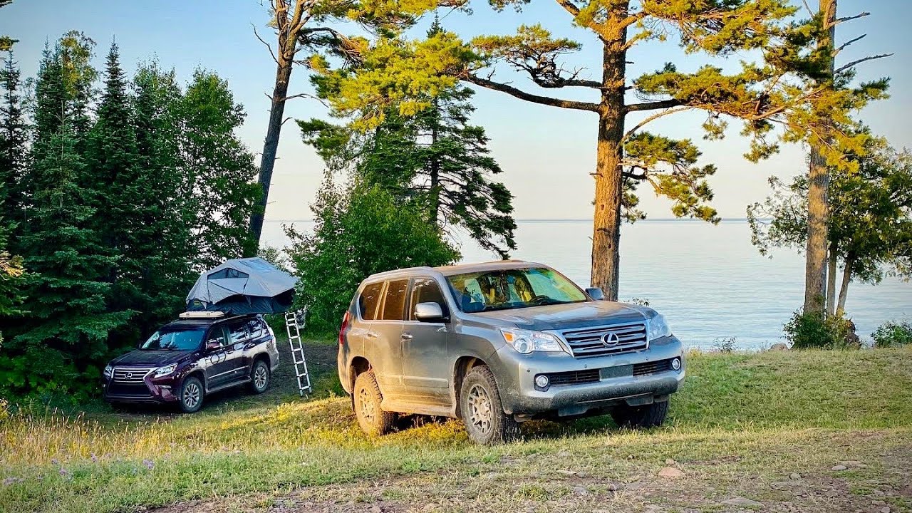 Overlanding Lexus GX 460s in Michigan's Upper Peninsula