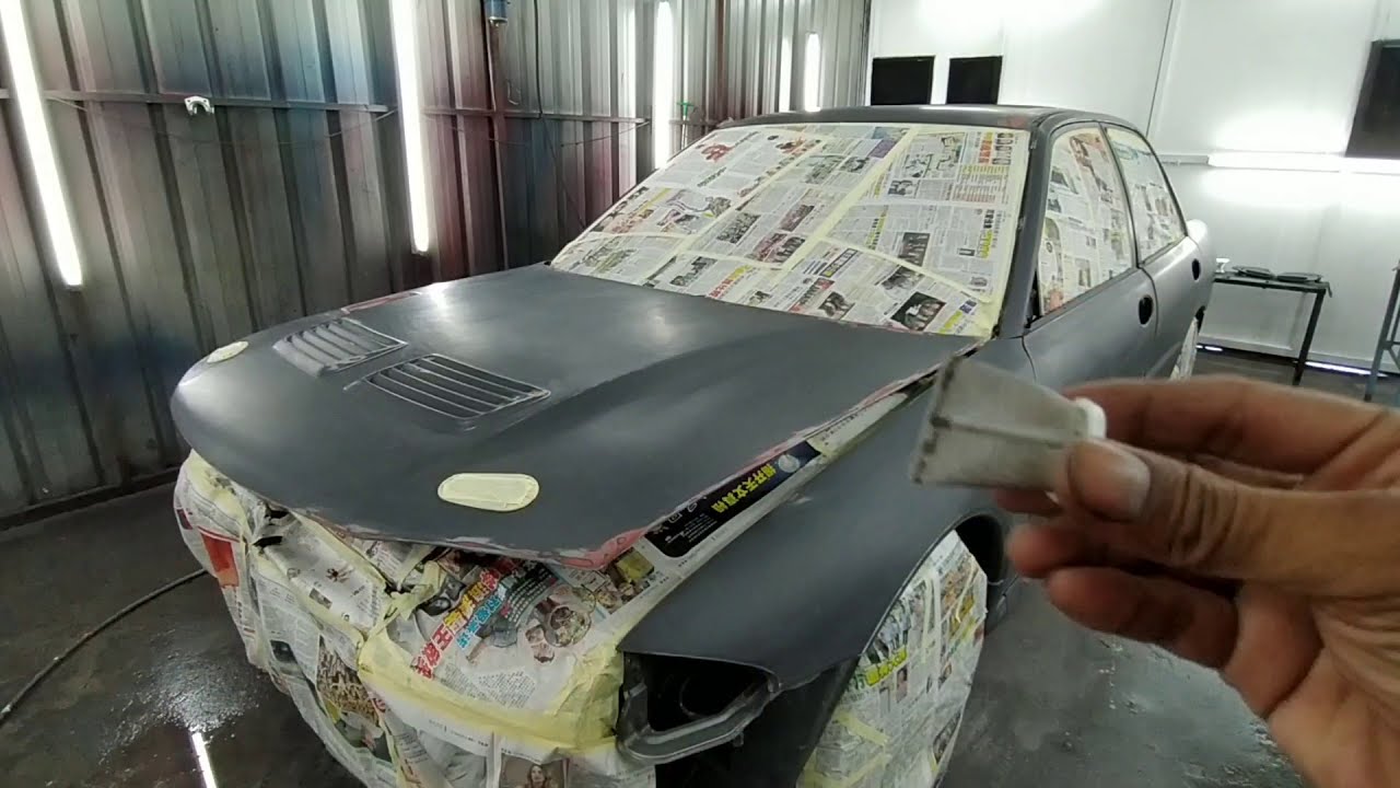 Repaint proton wira / silver code G1u part 2