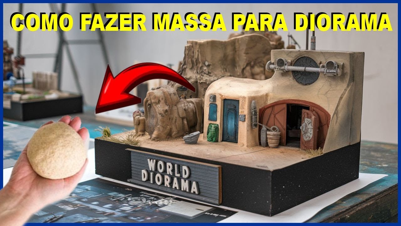 Como fazer massa para usar nos dioramas