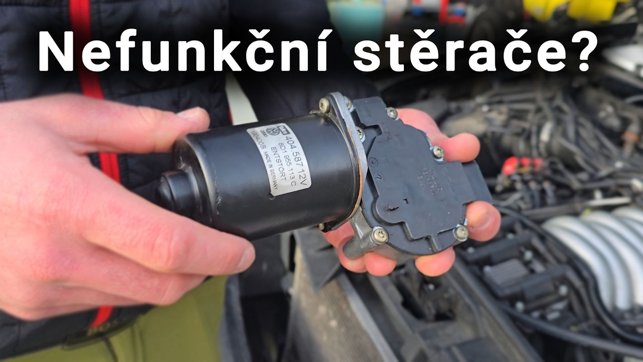 Jak vyměnit motor stěračů? Audi A6 c5