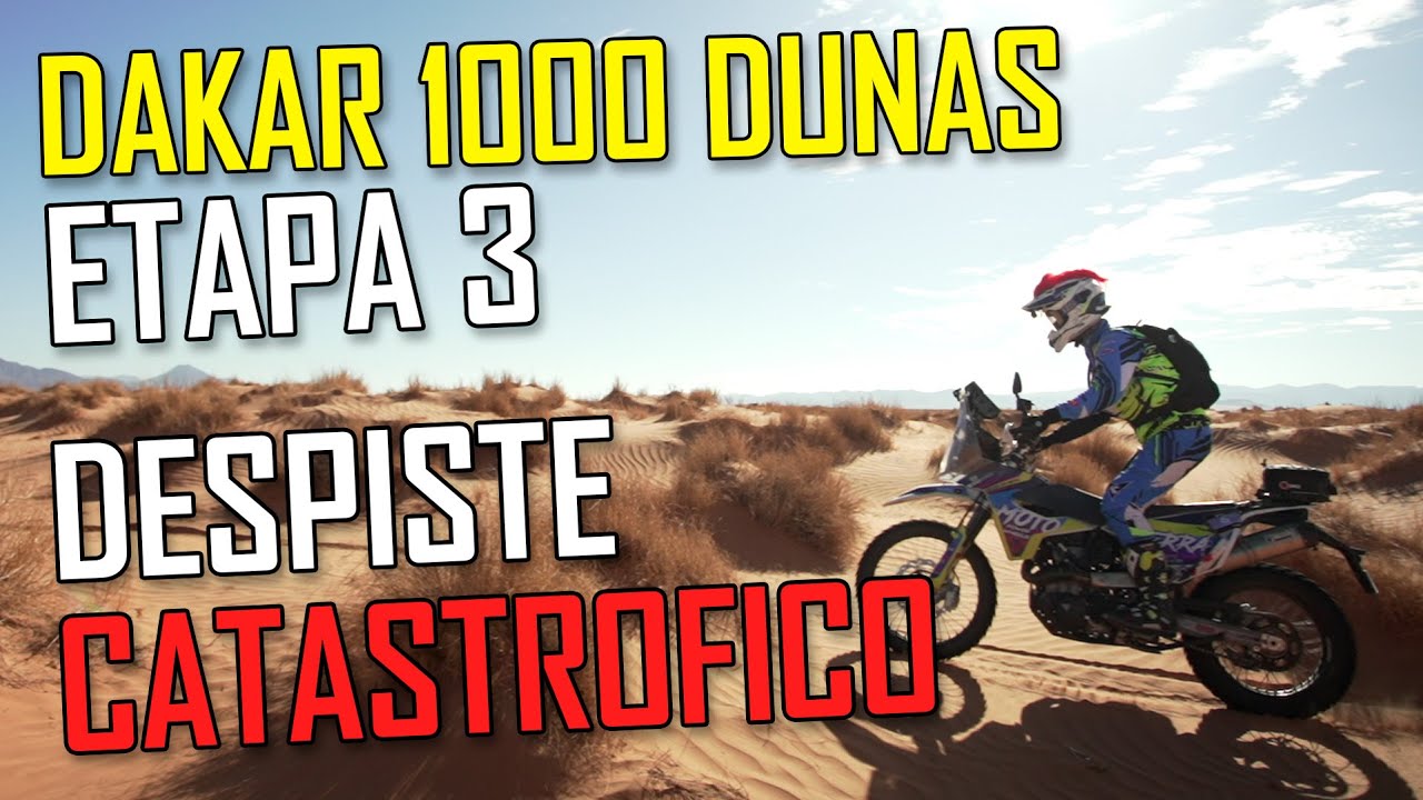 PEDRADA en la CABEZA en el Dakar del 1000 Dunas: Día 3 - Perdiendo el tiempo
