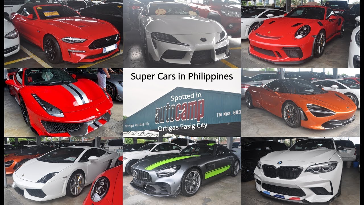 Super Cars in Manila Philippines at AutoCamp Ortigas Pasig City + 488 Pista, 720S, GR Supra & MORE