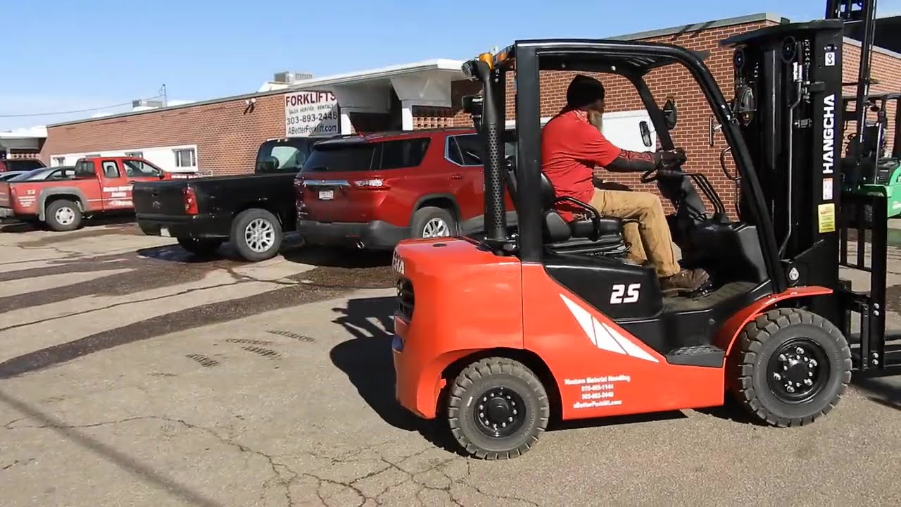 New Hangcha 5K Diesel Pneumatic forklift with Kubota V2607 engine