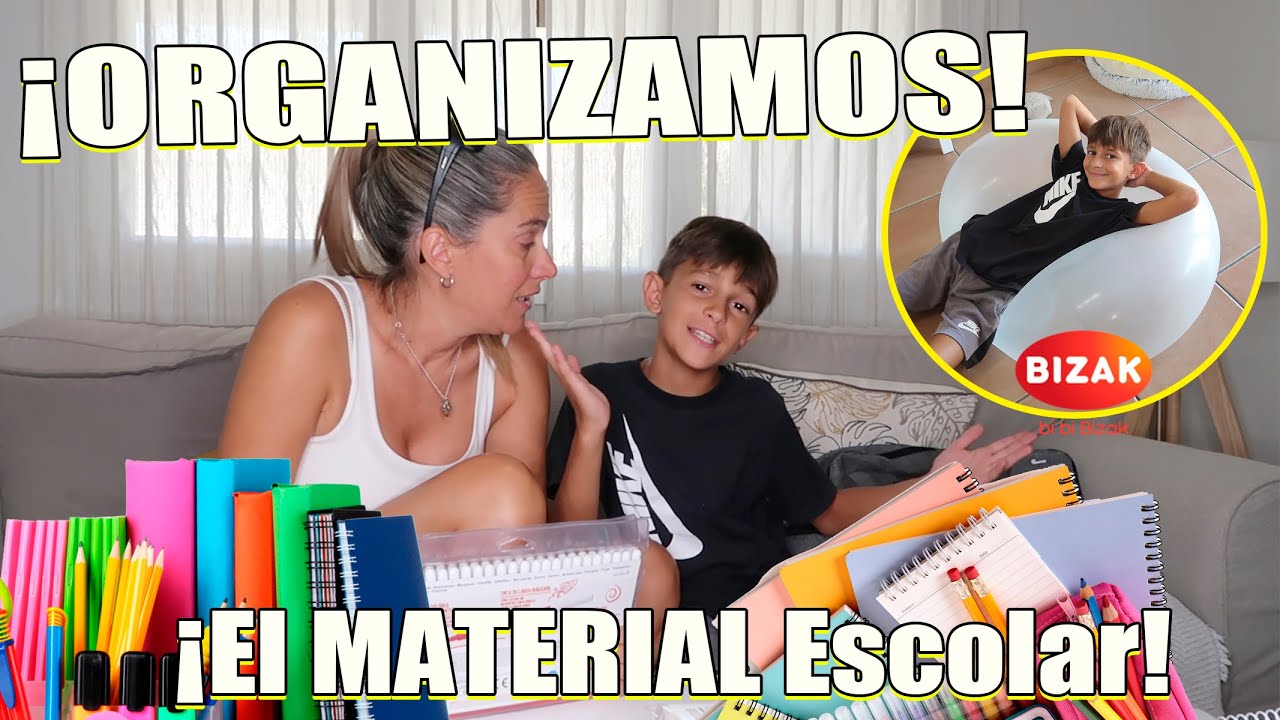 **VLOG 37** ORGANIIZAMOS El Material ESCOLAR Para la VUELTA al COLE