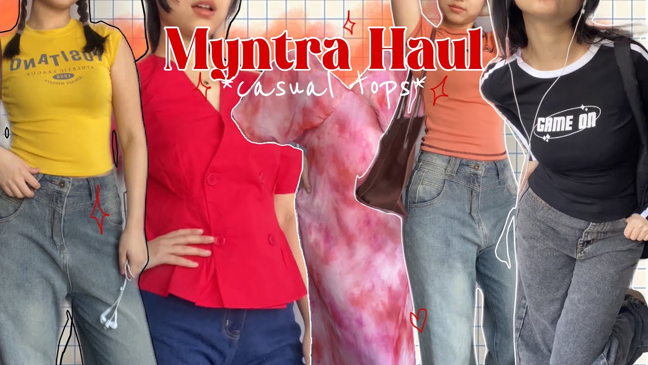 Affordable college to daily wear tops from Myntra staring from 400/- #myntrahaul #myntratop #myntra