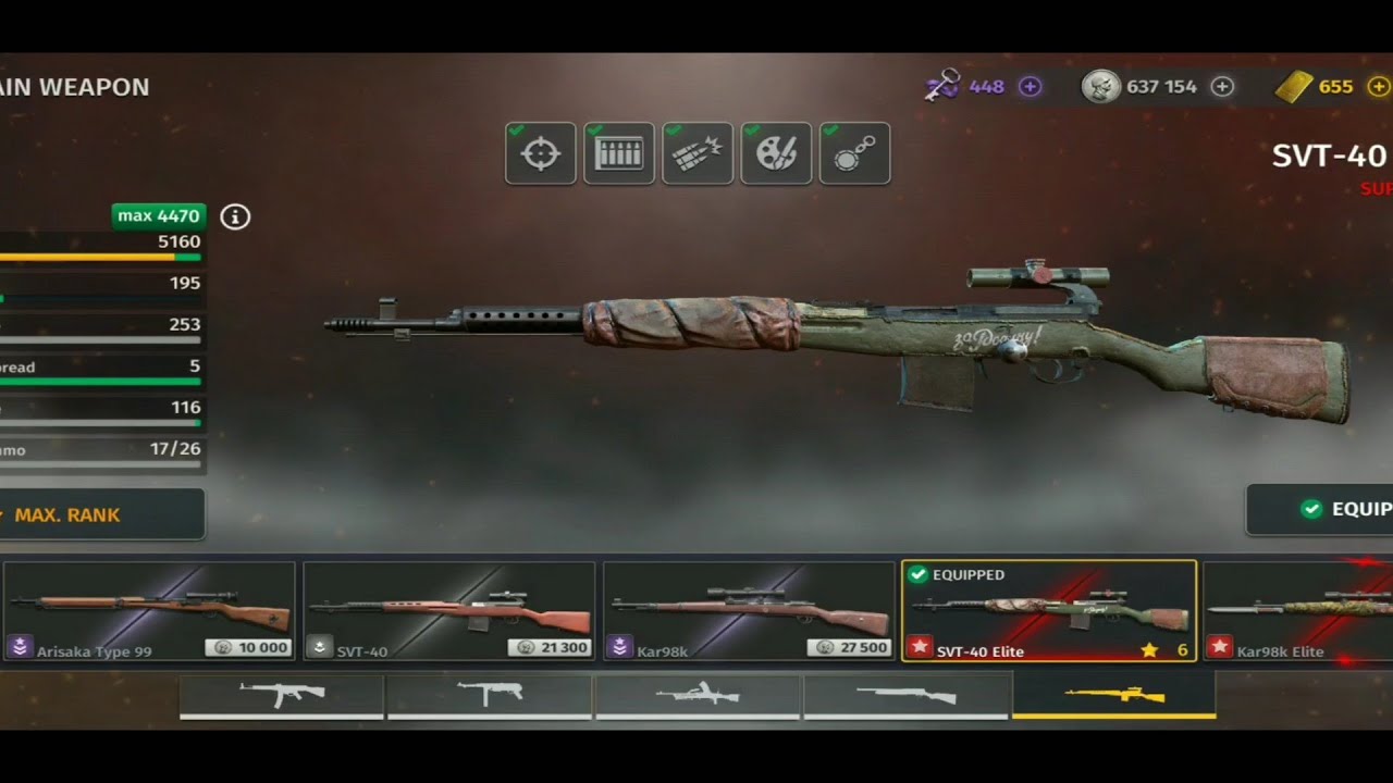 World War 2 Battle Combat Supreme Sniper rifle SVT-40 ELITE MAX damage Full Gadget Gameplay #2