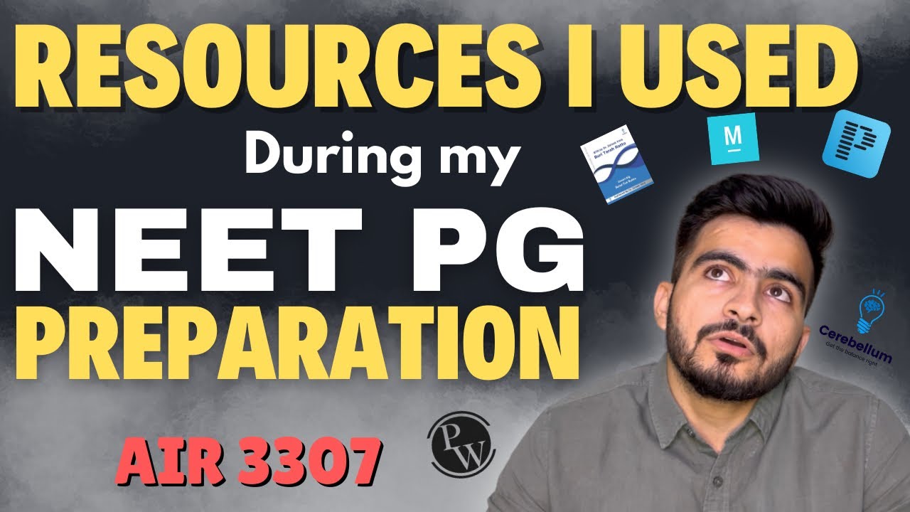 My Study Resources for all 19 Subjects NEET PG 🔥| AIR 3307 | NEET PG/ INICET 