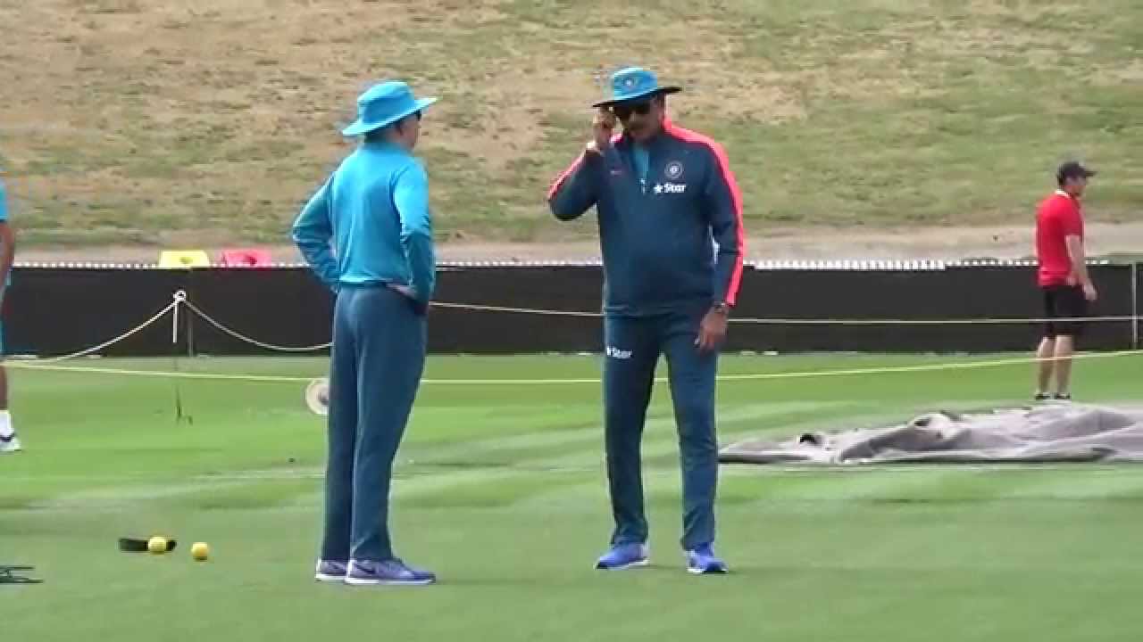 Ravi Shastri with Duncan Fletcher and Virat Kohli