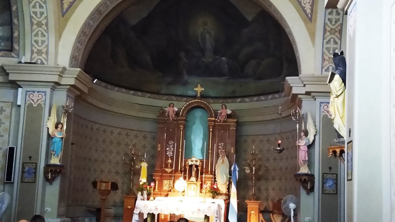 La sorprendente imagen de la Virgen de Lourdes en el Santuario de Alta Gracia